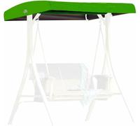 LASDERTV Swing Canopy Replacement Cover, 3 Seater Universal Replacement Canopy for Garden Swing Chair Cover Patio Hammock Cover Top Roof, Waterproof Windproof Anti-UV,Gray,191x120x18/23cm