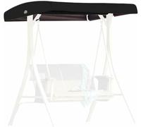 LASDERTV Swing Canopy Replacement Cover, 3 Seater Universal Replacement Canopy for Garden Swing Chair Cover Patio Hammock Cover Top Roof, Waterproof Windproof Anti-UV,Gray,191x120x18/23cm