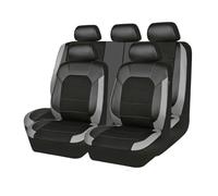 LASDHYC 9 Pcs Stitching Universal Car Seats Cover Easy To Clean And Install Beautiful Interiors Decoration Accessories(Gray)