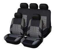 LASDHYC Car 2/5 Seats Covers Set Universal Styling Protector SUV Sedan Van Interior Easy To Clean Beautiful Accessories(Gray,5Seats)