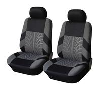 LASDHYC Car 2/5 Seats Covers Set Universal Styling Protector SUV Sedan Van Interior Easy To Clean Beautiful Accessories(Gray,2Seats)