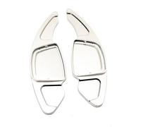LASDHYC Paddles Shift Extensions Compatible with A3 A5 2021 for A4 S4 2020 2021 Car Steering Wheel Shift Paddle Extension Shifters Paddle Shifter 2pcs(Silver)