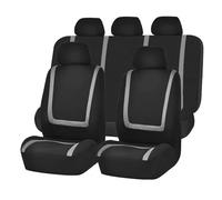LASDHYC Universal Stripe Style Car Seats Covers Easy To Clean And Install Beautiful Interiors Decoration Accessories(Gray)