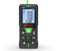 LASELION 50m Green-Beam Laser Distance Meter, Portable with Backlit LCD | Features M/in/Ft unit switching and backlit LCD screen for clear reading under dim or bright lighting conditions.