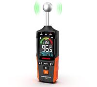 LASELION MS04 Pinless Moisture Meter with Ball Probe for Non-Destructive Area Scans Ideal for Wood Walls and Construction Materials Customizable Humidity Alarms Built-in Flashlight&Temperature Display