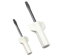 Lasenersm 2-Piece Sewing Machine Screwdriver Set, Flat & Phillips (Metal & Plastic), White, Mini & Regular Sizes, Home Repair & Craft Projects