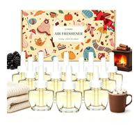 LASENTEUR Air Freshener Refills for Air Wick & Glade, 12x19ml Autumn Winter | Four Fragrance Notes: Black Currant, Cashmere Blanket, Hot Chocolate, Warm Fireplace for room fragrance & gifting