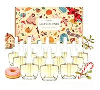 LASENTEUR Air Freshener Refills for Air Wick & Glade, 12x19ml Festive Rooms | Four Fragrance Notes: Sweet Home, Frosted Donut, Mistletoe, Candy Canes for rooms, festive home scenting & gifting