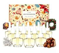 LASENTEUR Air Freshener Refills for Air Wick & Glade, 12x19ml Fireside Cosy | Four Fragrance Notes: Fireside Ember, Winter Morning, Roasted Chestnuts, Christmas Wreath for cosy rooms & festive gifting