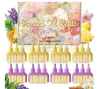 LASENTEUR Plug In Air Freshener Refill - Compatible with Febreze 3Volution | Set of 8, Air Freshener Refill, 3 Alternating Scents - Lavender Eucalyptus Blossoms & Hawaii Vanilla Sandalwood