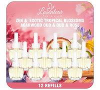 LASENTEUR Plug In Air Freshener Refills 12 Pack, 19ml Scented Oil Refills