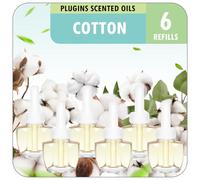 LASENTEUR Plug In Air Fresheners Refills, Compatible with Air Wick & Glade Plug in, Cotton Plug in Refills, 6 Packs, Long Lasting Fragrance Refill for Home Bedroom Office