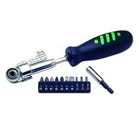 Laser 2517 Screwdriver 3 Way Angled Head 10 Bits