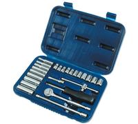 Laser 2553 Socket Set MM 1/4"D 25pc ToolBase