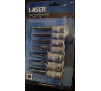 Laser 7 Piece Ribe Bit Set