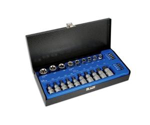 Laser 2982 Star Socket & Bit Set 3/8"D, 1/2"D 27pc