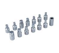 Laser Tools Drain Plug Key Set 3/8"D 14pc 3175