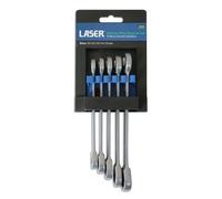 Laser 3229 Ratchet Ring 6 Point Spanner Tool Set 5 Piece 10 12 13 14 15mm