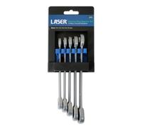 Laser 3229 Ratchet Ring Combination Spanner Set 5pc