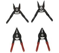 Laser 3395 Mini Circlip Plier Set 4pc, Black/Red