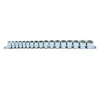 Laser 3501 Socket Set Bi-hex 3/8"d 17pc
