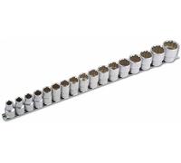 Laser Laser 3502 1/2" Drive Socket Set Bi-Hex 17 piece set