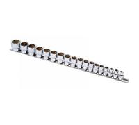 Laser 3593 18Pc Alldrive Socket Rail Set 3/8" Drive M6-M24