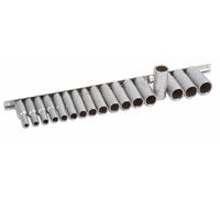 17 Piece Deep Socket Set Bi-Hex (12pt) 6mm-22mm - 3/8"Drive Laser 3657