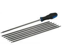 LASER 3992 Screwdriver 8pc Bit Set Chrome Silicon Steel Magnetic Tip Universal