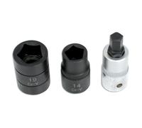 Laser 4512 Pentagon Socket & Bit Set 3pc