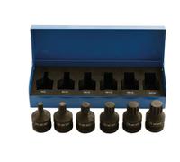 LASER 4939 6Pcs Screwdriver Spline Bit Set 1/2" Drive Impact Quality CrMo Steel