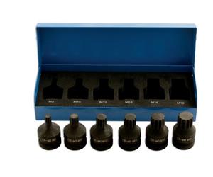 Laser 4939 Impact Spline Socket Bit Set 1/2"D 6pc
