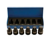 LASER 4947 6Pcs Screwdriver Torx Socket Bit Set 1/2" Drive CrMo Steel Impact