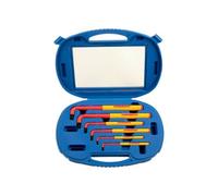Laser Exhaust Technology Hex Key Set 5515 Extra Long Insulated VDE 6pc