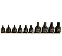 Laser 5664 Low Profile Star Socket Bit Set 1/4"D, 3/8"D 10pc