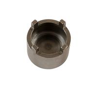 Laser 6177 Suspension Castle Nut Socket - Aprilia, Black, Silver