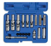 Laser 6424 Specialist Thin Wall Glow Plug Socket Set 1/4"D, 3/8"D 18pc