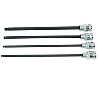 Laser Tools Extra Long Ball End Hex Socket Bit Set 1/2"D 4 Piece