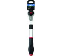 Laser 6720 Extending Swivel Head Ratchet 1/2"D,Silver