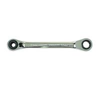 Laser 6801 Reversible Ratchet Spanner 4-in-1, Silver