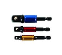 Laser 6983 Socket Adaptor Set, Rotating Sleeve 1/4"D, 3/8"D, 1/2"D 3pc