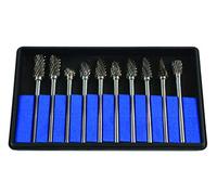 Laser Tungsten Carbide Burr Set 6889 10 Piece