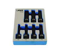 Laser Long Impact Star Socket Bit Set 1/2"D 7 Piece
