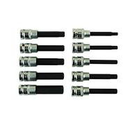 Laser 7162 Long Hex Socket Bit Set 1/2"D 10pc