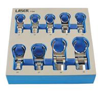 LASER Flexible Crows Foot Wrench Set - 1/2in. Drive - 9pc [7164]