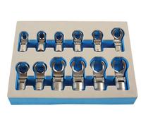 Laser 7165 Flexible Crows Foot Wrench Set 3/8"D 12pc