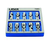 Laser 7283 Universal Joint Socket Set 3/8" D 10Pc