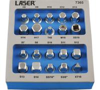 Laser 7365 Sump Plug Key Set 3/8"D 20pc