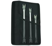 Laser 7379 3 piece 8 - 13mm Flexi-Flare Nut Spanner Set - Extra Long Double Speed