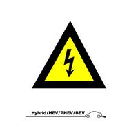 Laser 7577 Danger High Voltage Sign (Without Text)